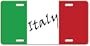 Italia / Italy Flag License Plate