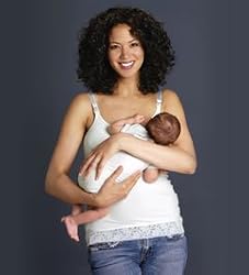 Glamourmom Lace Hem Nursing Bra Top