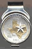 Texas Two Tone Statehood Quarter Spring Loaded Money Clip