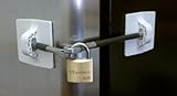 Refrigerator Door Lock With Padlock - White