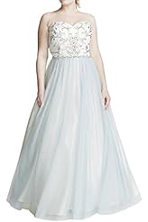 Plus Size Lace Charmeuse/Tulle Prom Dress/Wedding Dress 
