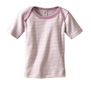 Ribbed Cotton T-shirt, 98-104 (2-4 yrs), pink stripes
