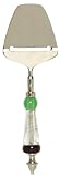 Decorative Cheese Shaver With Red, Clear and Green Glass Handle