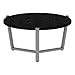 Alera Round Coffee Table, 29 3/4 Dia x 15 1/2h, Black/Silver (ALECT7730B)