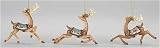 Club Pack of 12 Mahogany Collection Reindeer Christmas Ornaments