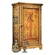 Egyptian Goddess Hathor Wooden Cabinet New decoration table Curio