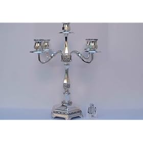 Click here to buy CANDLE HOLDER FIVE BRANCHES CANDLESTICK CANDLEHOLDER by Judaica King.