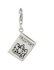 Oscaro Charms 925 Sterling Silver Passport Click-on Charm Lobster Clasp for Thomas Sabo Style Bracelets and Necklace