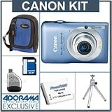 Canon Powershot SD1300 IS Digital Elph Camera Kit,- Blue - with 8GB SD Memory Card, Camera Case, Spare NB-6L Type Lithium-ion Battery, Table Top Tripod, USB 2.0 SD Card Reader