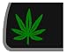 Green Marijuana Leaf Car Decal / Sticker