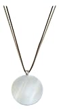 Kahuna KJ016 Ladies Cream Shell Circle Thong Pendant