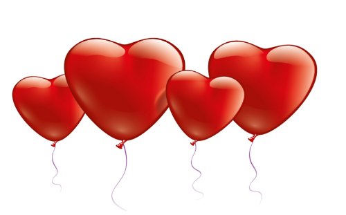 Karaloon 20020 - 10 Herzballons 15 cm + 30 cm, rot Preisvergleich