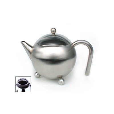 30 Oz Footed Teapot in Satin