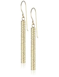 Duragold 14k Yellow Gold Oval Stick Drop Earrings