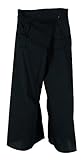Men Women Cotton Blend Fisherman pants Maternity Yoga Tousers Big Plus Size Black
