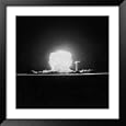 Fireball and Expansion During Explosion of 10 Kiloton Bomb Tested on Yucca Flats Framed Art Poster Print by J. R. Eyerman, 33x33