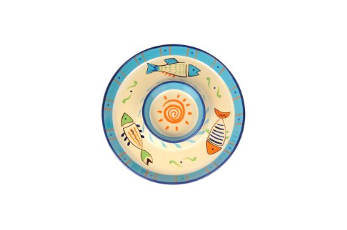 Amici Fiesta Fish Chip N Dip, 11.6-Inch Diameter