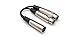 Hosa Y Cable, Dual Xlr3f To Xlr3m, 18 In