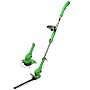 CEL PS1 POWERstick 12 Volt Lithium Ion Cordless Electric 10-Inch Dual Action Hedge Trimmer/10-Inch String Trimmer Combo