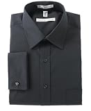 Geoffrey Beene Wrinkle Free Cool Dry Solid - Spread Collar - French Cuffs