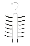 Chrome Non-Slip Tie Rack