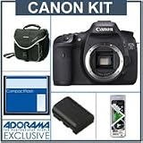 Canon EOS-7D Digital SLR Camera Body Kit, with 8GB CF Memory Card, Spare Canon LP-E6 Battery, Slinger Camera Bag, Visible Dust EZ Sensor Cleaning Kit