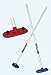 Sporting Goods : Red Olson 8 in Curling Broom with Fibreglass Handle