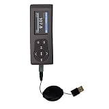 Retractable USB Cable for the Insignia Sport 2GB with Power Hot Sync and Charge capabilities - Gomadic Brand w/ TipExchange Technology