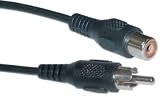 1 RCA Male / 1 RCA Female RCA Extension Cable, 25 ft
