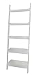 White 5-tier Leaning Ladder Book Shelf