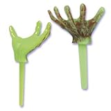 Cake Decorating Zombie Hand Picks - 6 count