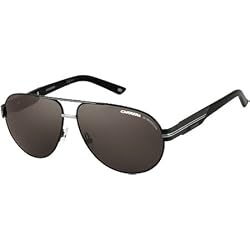 Carrera 13/S Men's Aviator Metal Designer Sunglasses - Black Ruthenium/Brown Gray