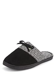 Secret Support™ Suede Ditsy Floral Print Slippers