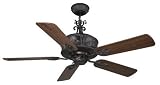 Ellington Ceiling Fans Antoinette Model ANT54AV5WCR in Aged Verde. Indoor fan.