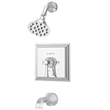 Symmons Canterbury S-4502 Tub and Shower System with Lever Handle, Chrome [並行輸入品]