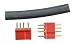 Micro 4R 4 Pin Connector, Red