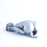 Art Deco Nude Temptation Erotic Statue Pewter Sculpture
