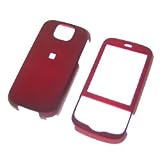 HTC Shadow II Red Rubberize Textured Snap-On Case Cover with Removable Swivel Belt Clip