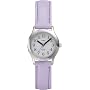 Timex Youth T790914E Easy Reader Purple Leather Strap Watch