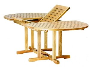 Three Birds CM96 Camden 72-96 Oval Extension Dining Table