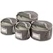 Kitchen & Housewares : China Dinnerware Storage - Deluxe Quilted Microfiber (Light Gray) (12"H x 12.25"W x 6"D)