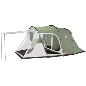 Coleman Lakeside Deluxe 4 Person Tent - Green/Grey