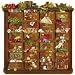 Suchen : Nostalgische Weihnachtskommode: Zettelkalender. Der besondere Adventskalender für Erwachsene/24 eingesteckte Zettelchen, Gold-Glimmer