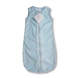 Swaddledesigns Zzzipme Sack Solid Baby Velvet, Blue, 6-12 Months