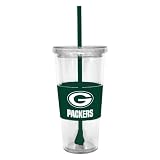 NFL Green Bay Packers Lidded Cold Cup with Straw