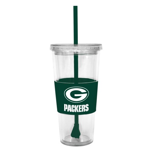 NFL Green Bay Packers Lidded Cold Cup with Straw