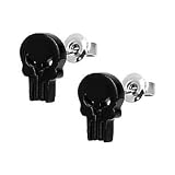 Punisher Marvel Universe 316L Surgical Steel Stud Earrings - 18G
