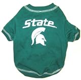 NCAA Michigan State University Pet T-Shirt, Large