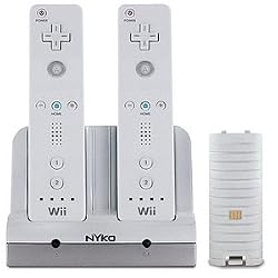 Nyko Charge Station for Wii with Dock and 2 Rechargeable Batteries
