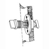T. H. Marine DP-2 Drain Plug, Color White by T. H. Marine